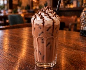 Iced coffee chocolate
