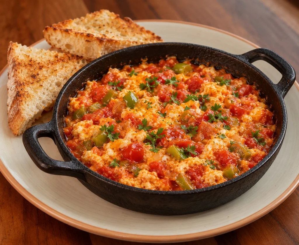 Menemen met tomaat en groene peper bij Beyoğlu